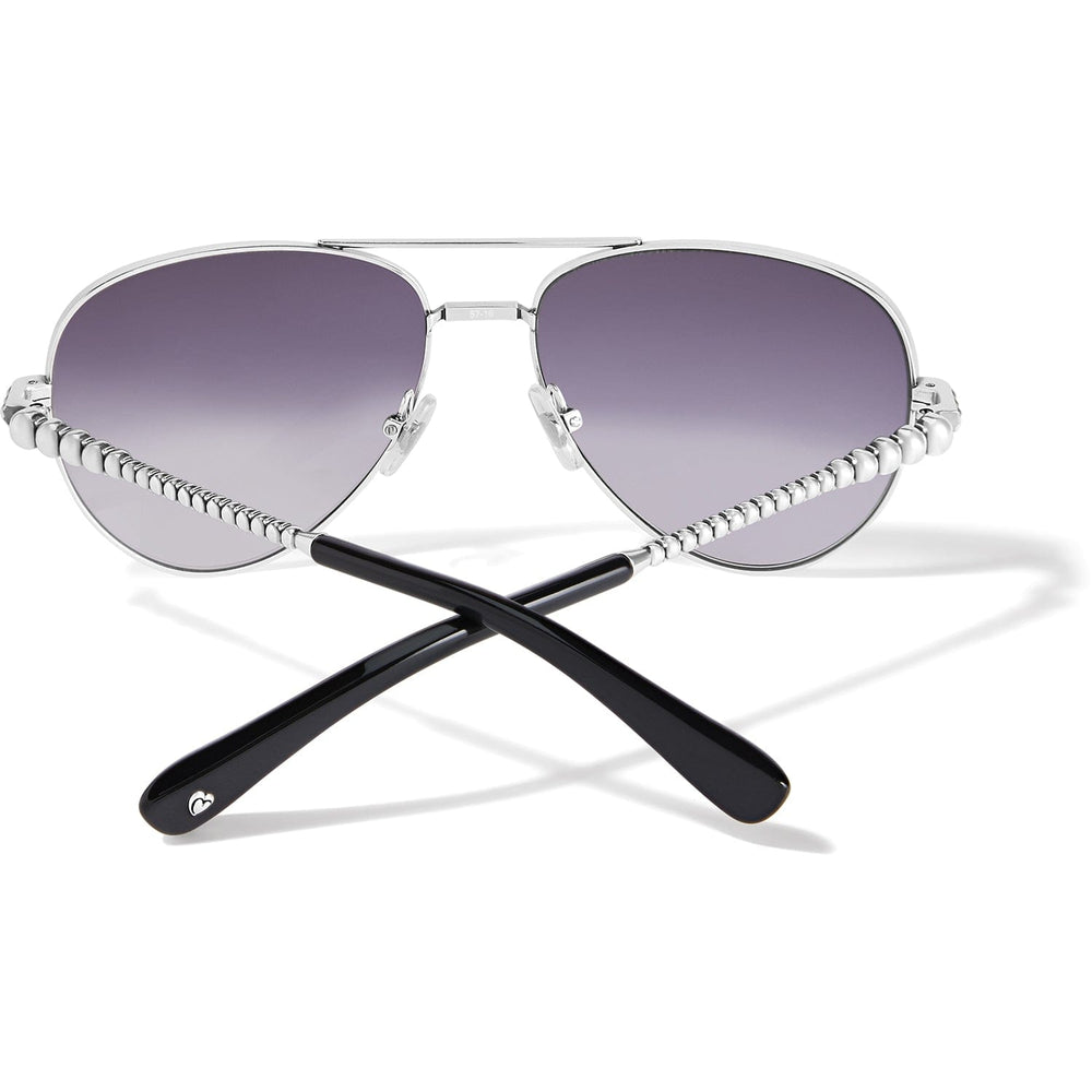 Brighton Pretty Tough Sunglasses – Silver & Black UV Protection Women's Sunglasses