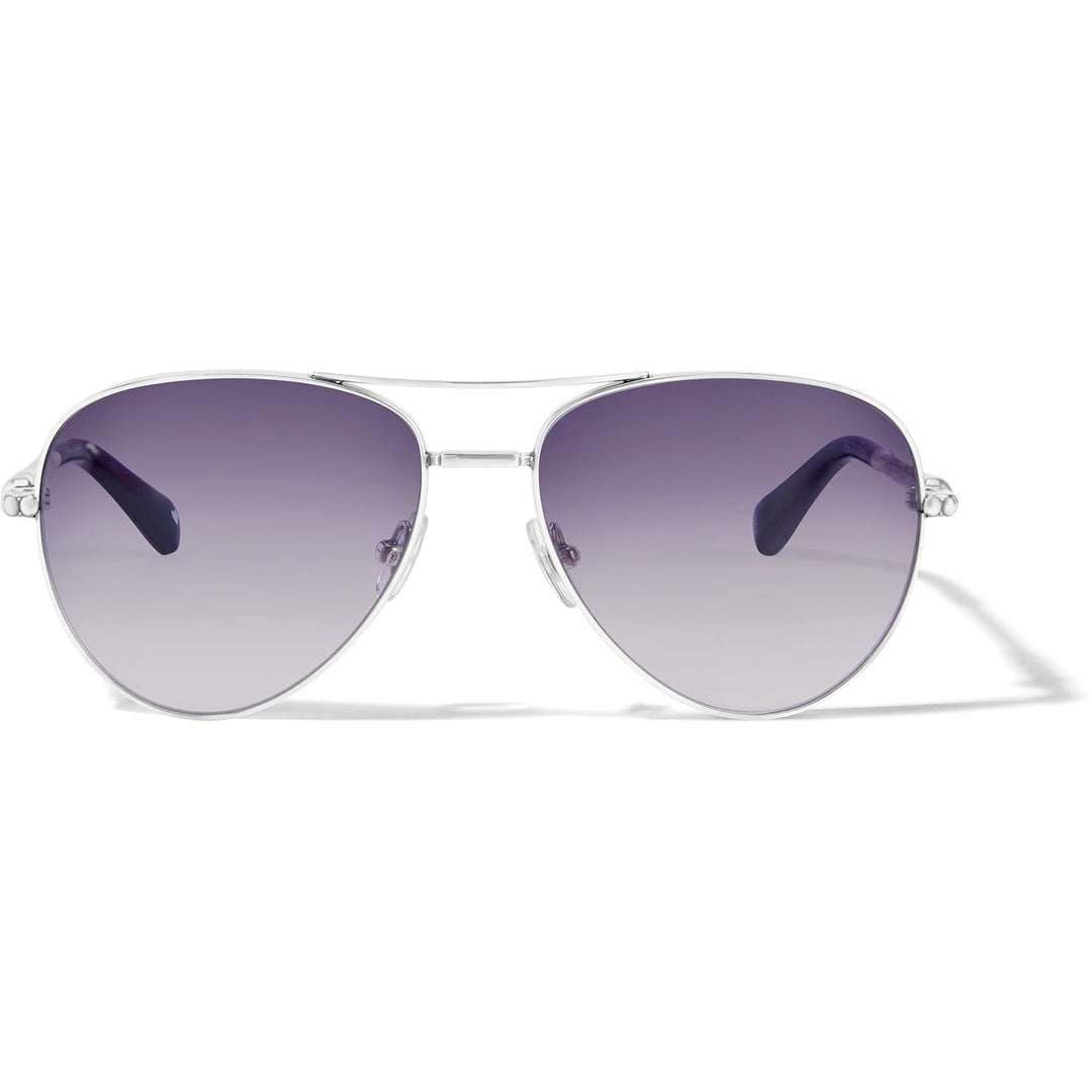 Brighton Pretty Tough Sunglasses – Silver &amp; Black UV Protection Women&