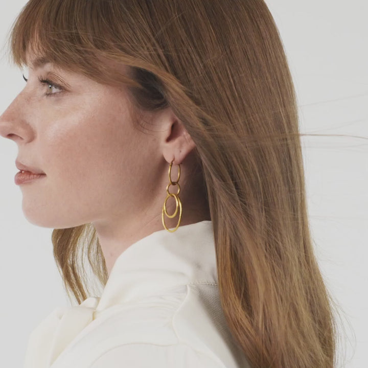 Simone 3-in-1 Earring Gold