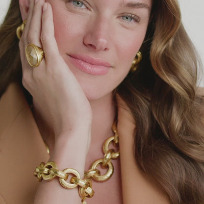 Julie Vos Cannes Gold Demi Link Bracelet