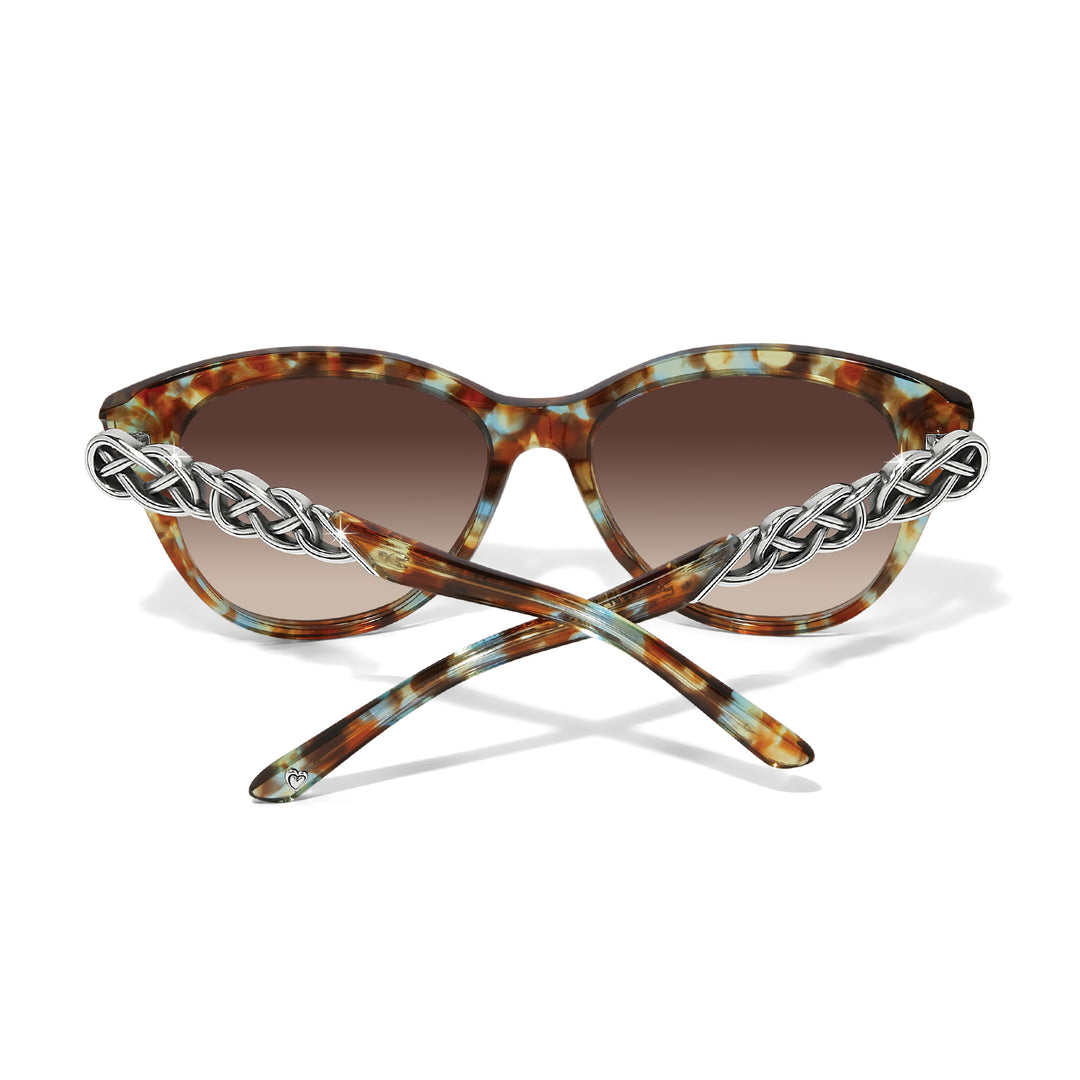 Brighton Interlok Braid Blue Havana Sunglasses
