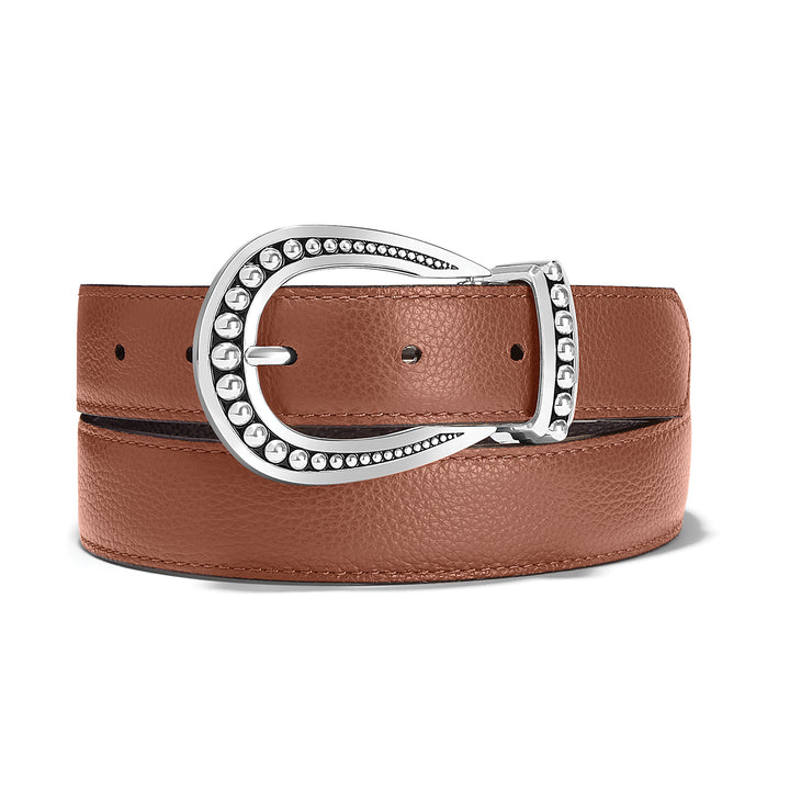 Brighton Really Tough Reversible Belt - 1 1/4" Bourbon &amp; Black Leather