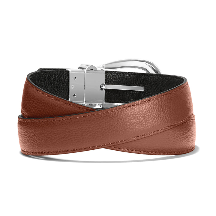 Brighton Really Tough Reversible Belt - 1 1/4" Bourbon &amp; Black Leather