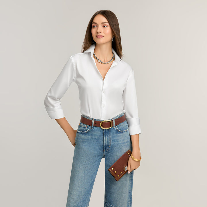 Brighton Ambrose Belt — Cognac (1½")