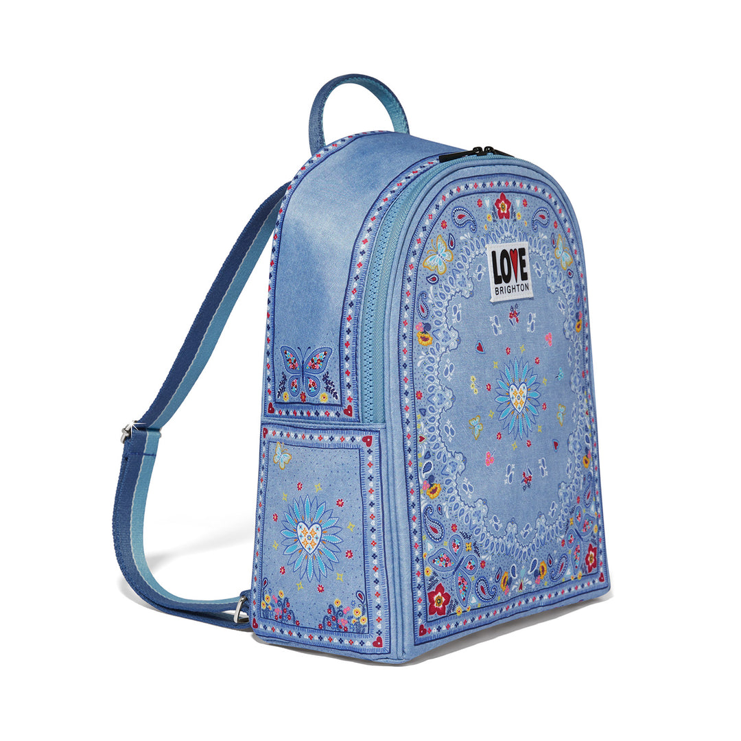 Brighton Bandana Love Backpack - Multi-Color Artisan Rucksack