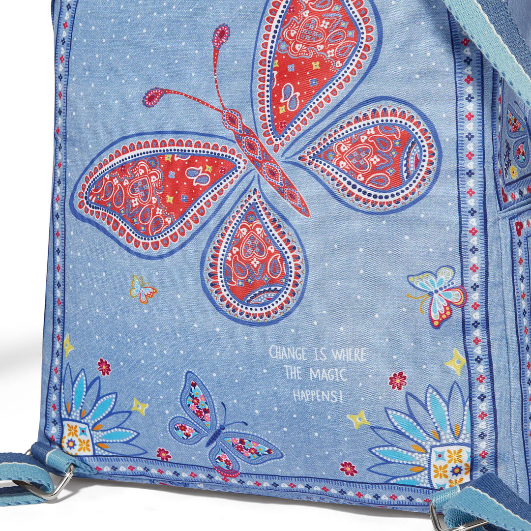 Brighton Bandana Love Backpack - Multi-Color Artisan Rucksack