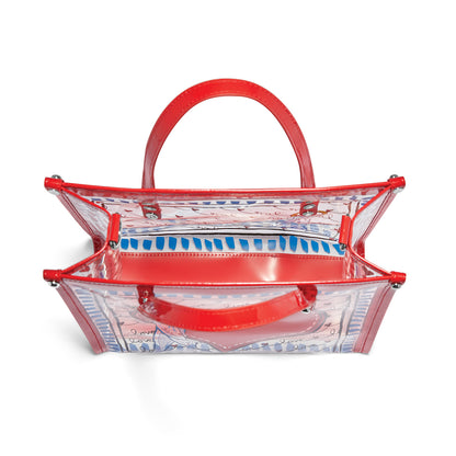 Brighton Stripped Loved Vinyl Tote
