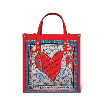 Brighton Stripped Loved Vinyl Tote