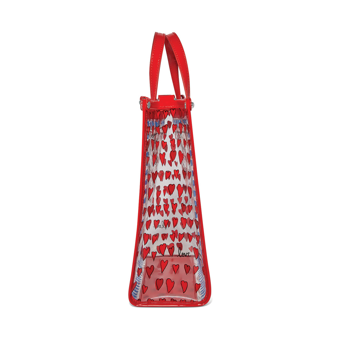 Brighton Stripped Loved Vinyl Tote
