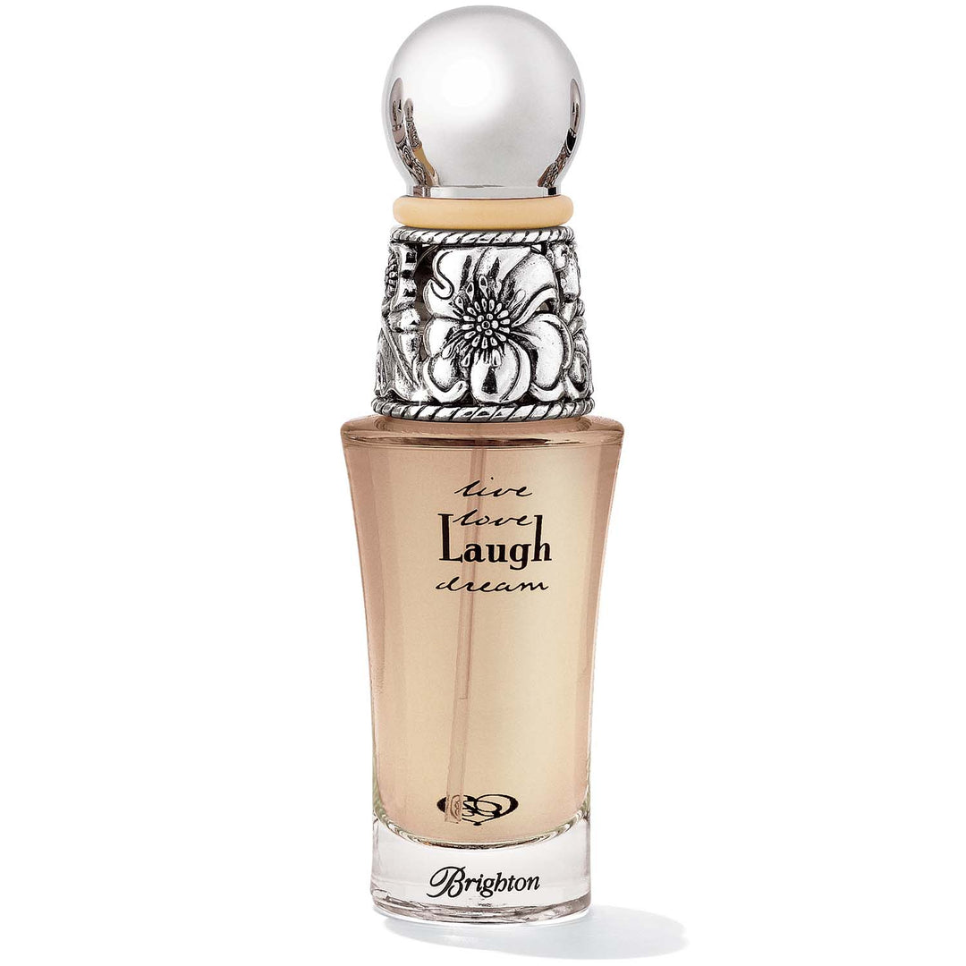 Brighton Laugh Eau De Parfum 1.7 oz. fragrance bottle showcasing a translucent yellow glass design.