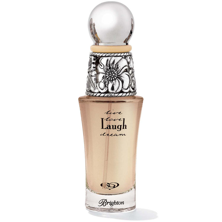 Brighton Laugh Eau De Parfum 1.7 oz. fragrance bottle showcasing a translucent yellow glass design.