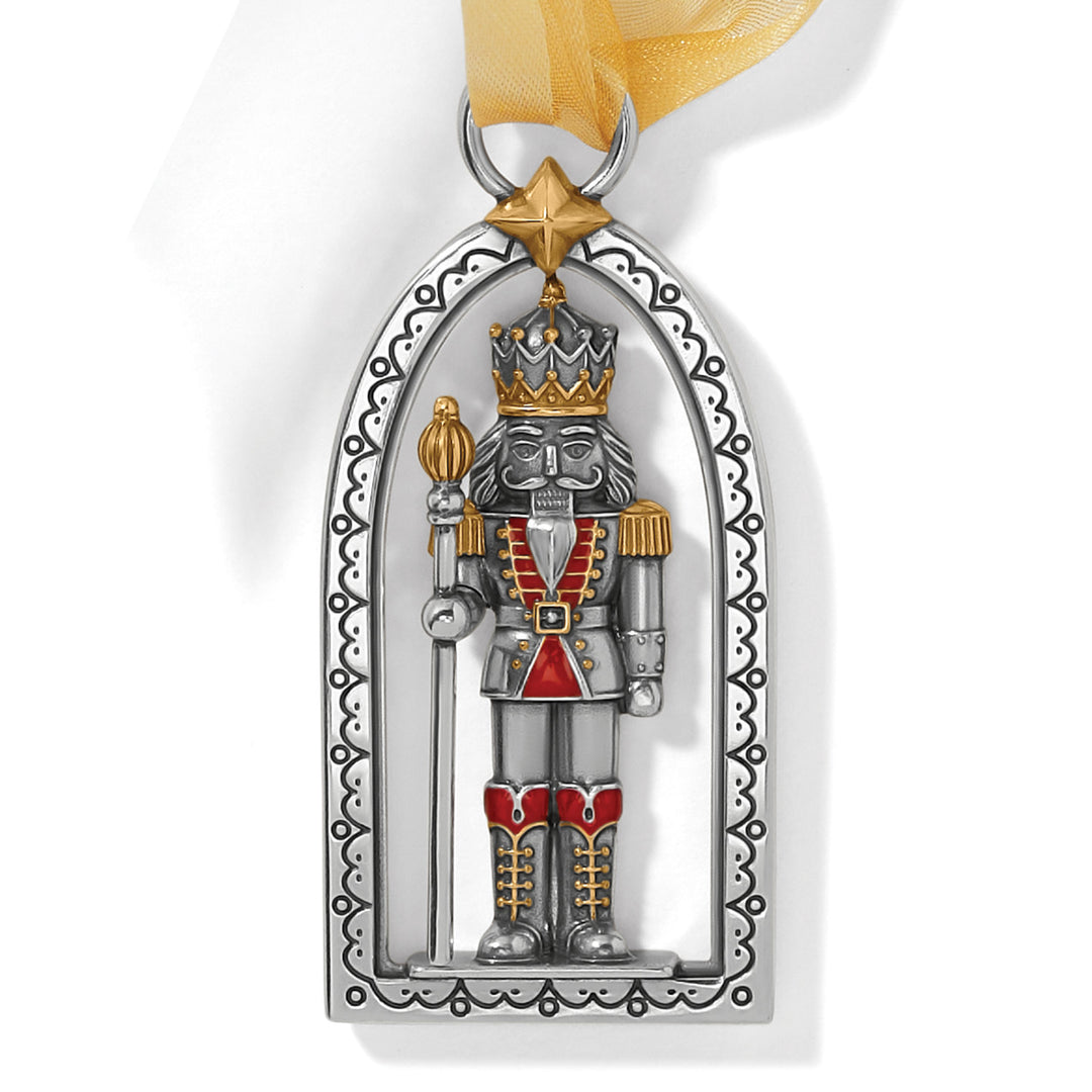 Brighton Holiday Nutcracker Ornament, nutcracker Christmas ornament, detail view
