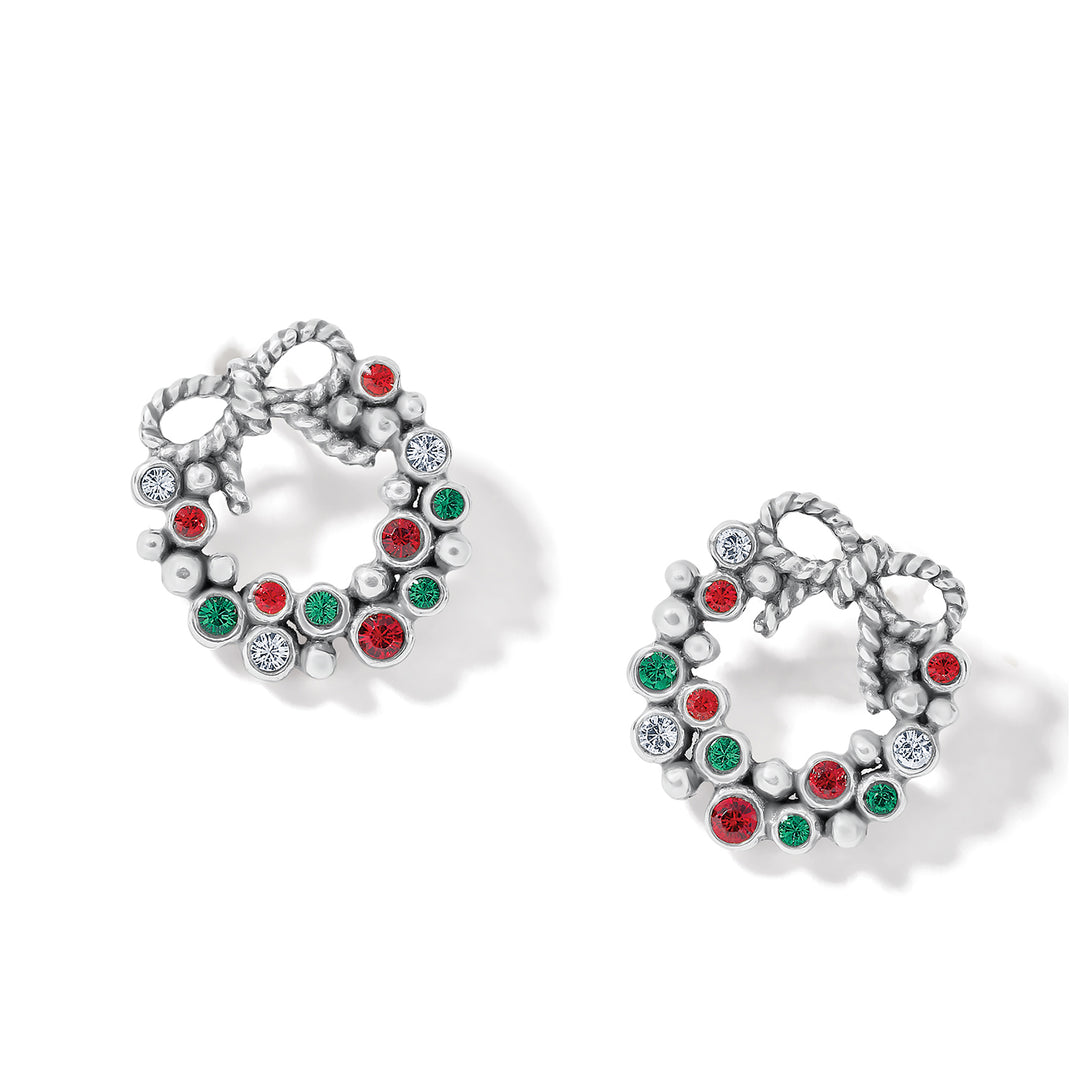 Eternal Life Wreath Mini Post Earrings