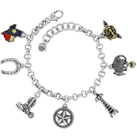 Texas State Charm Bracelet