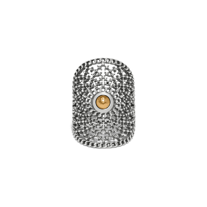 Ferrara Segreta Two Tone Round Ring