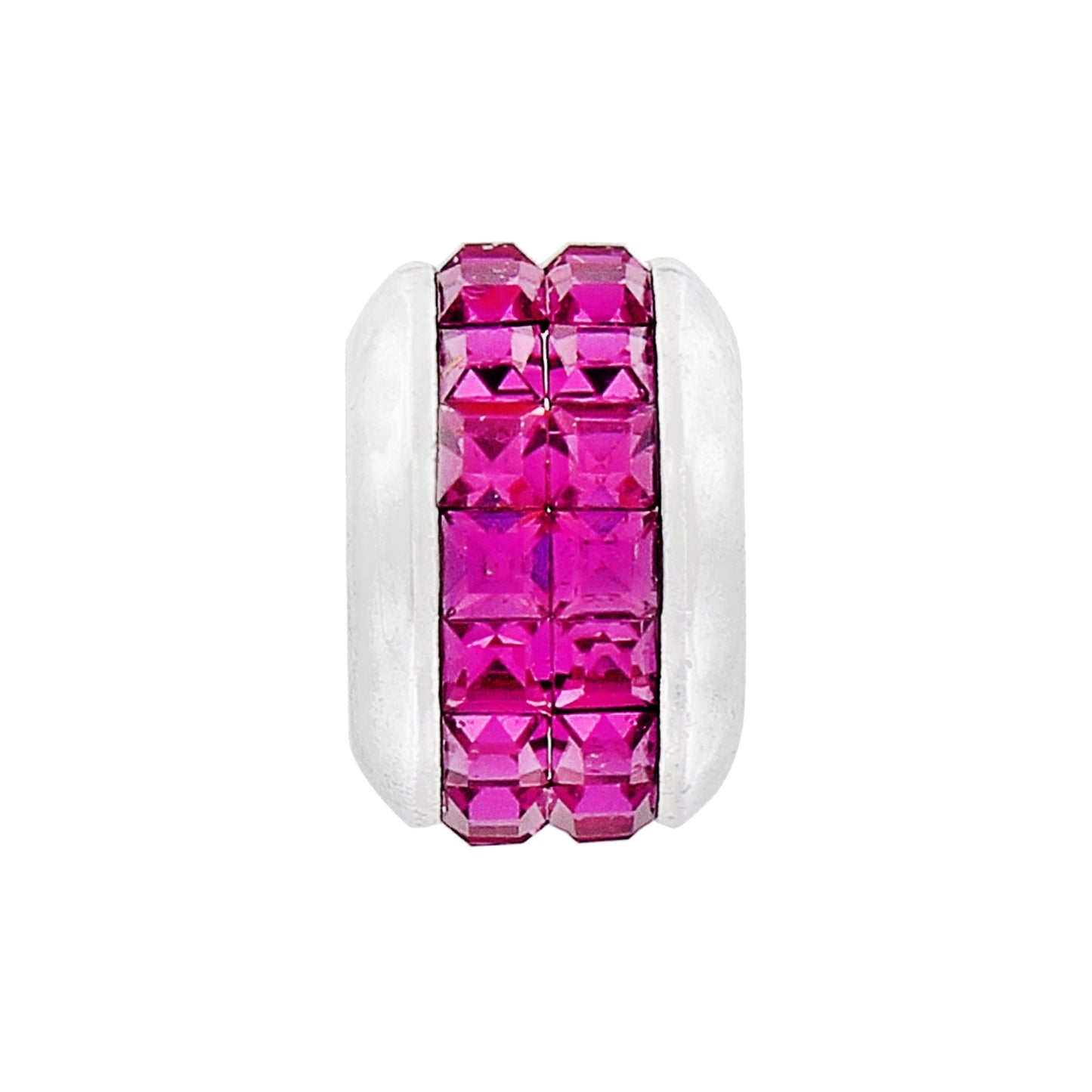 Spectrum Silver-Pink Bead