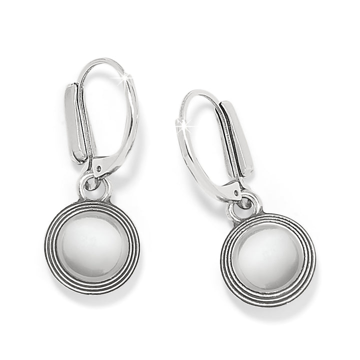 Meridian Aurora Leverback Earrings - Crystal