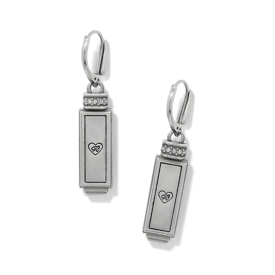 Brighton Meridian Aurora Fuchsia Leverback Earrings, alternate view