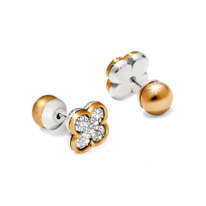 Brighton Gold Massandra Reversible Flower Post Earrings