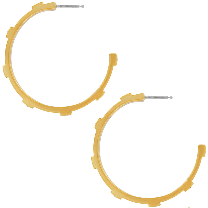 Meridian Zenith Station Gold Hoop Earrings