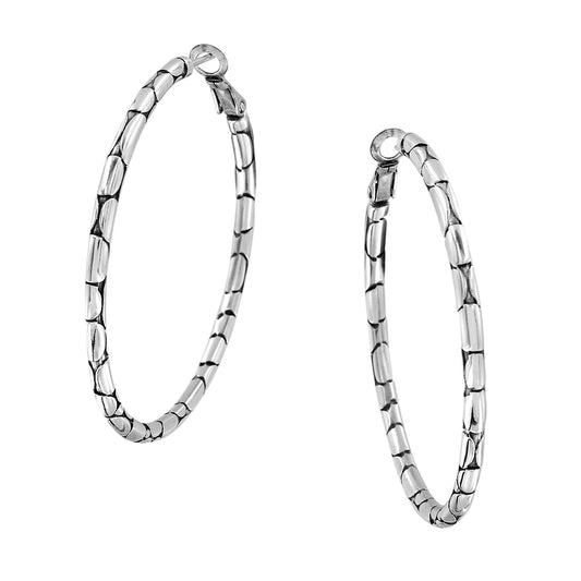 Pebble Large Hoop Earrings