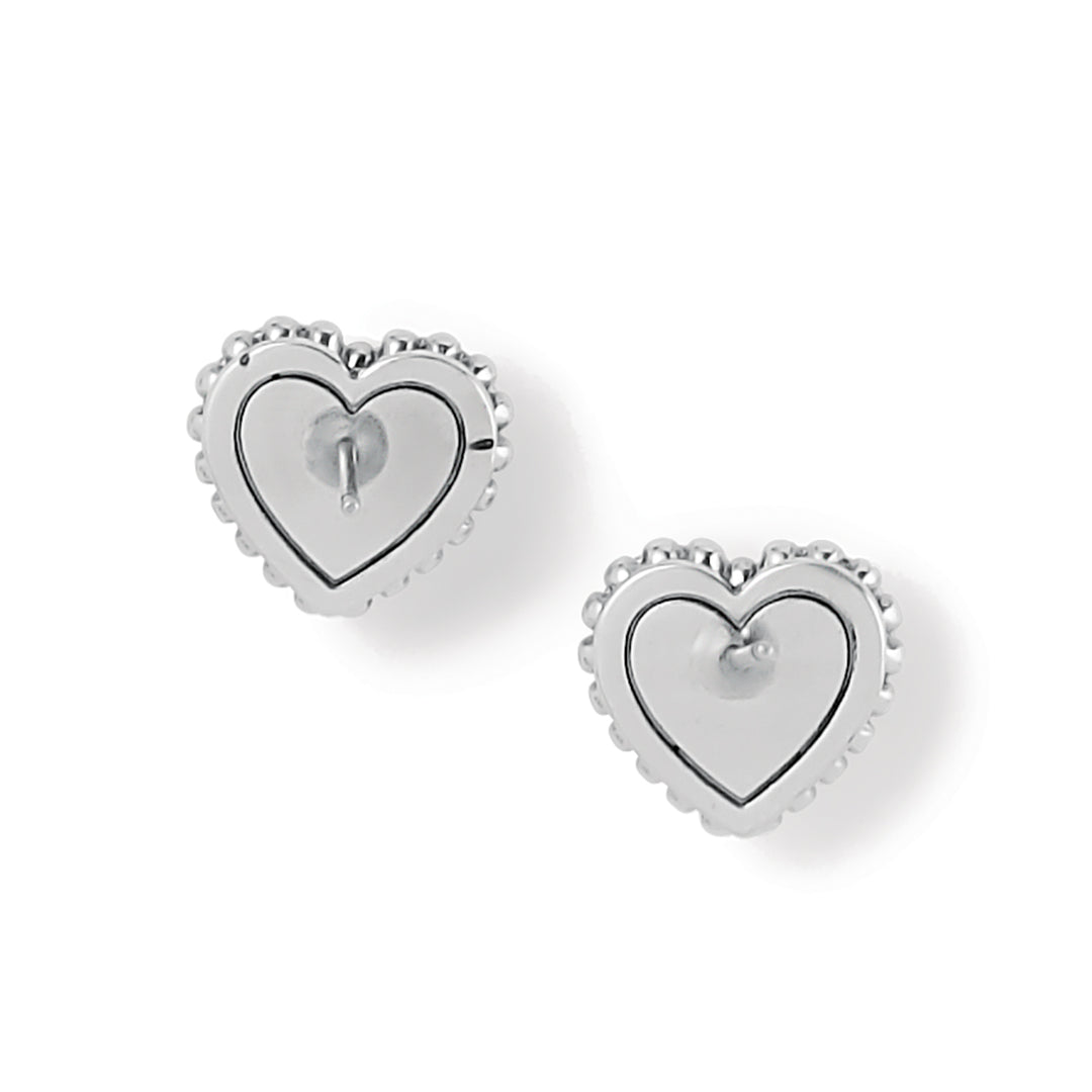 Pretty Tough Petite Heart Silver Post Earrings