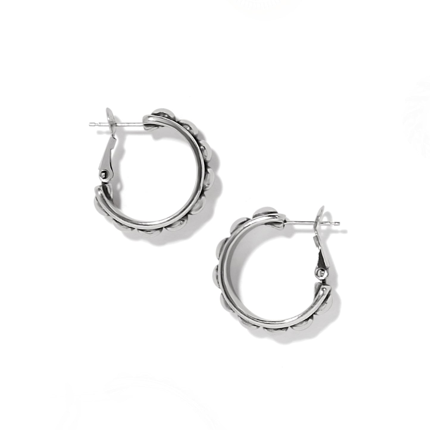 Pretty Tough Stud Medium Leverback Hoop Earring