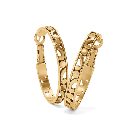 Contempo Medium Gold Hoop Earrings