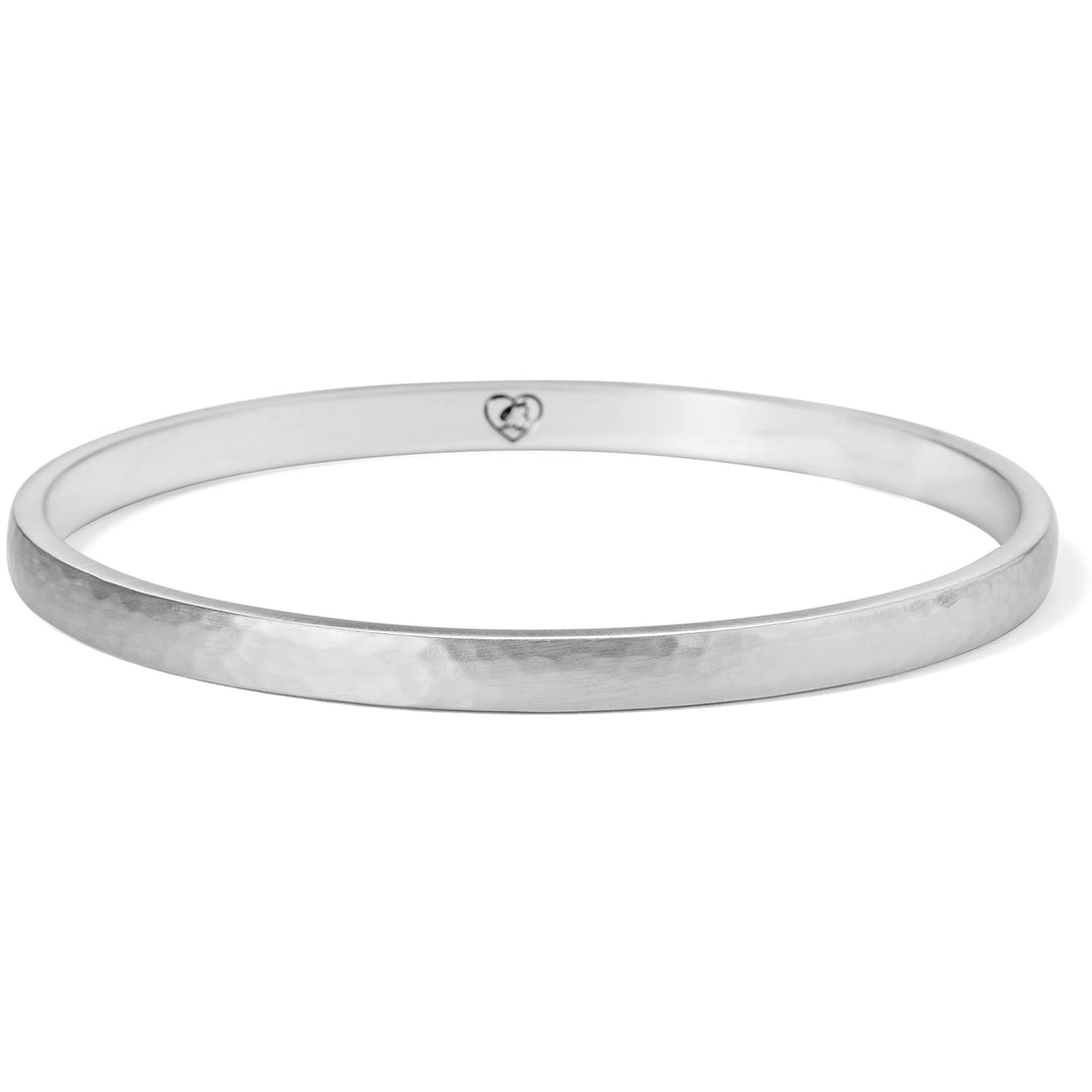 Brighton Mars Narrow Bangle in hammered brushed silver from the Versailles Collection.