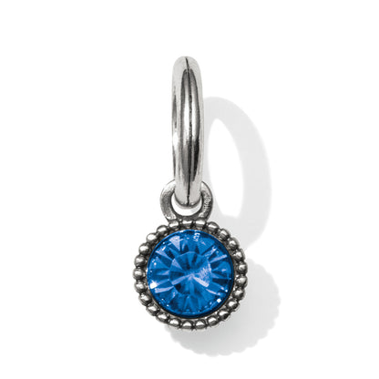 Glitz Birthstone Silver-Sapphire Amulet