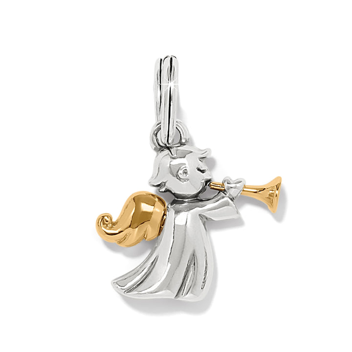 Brighton Sweet Golden Angel Charm, front view