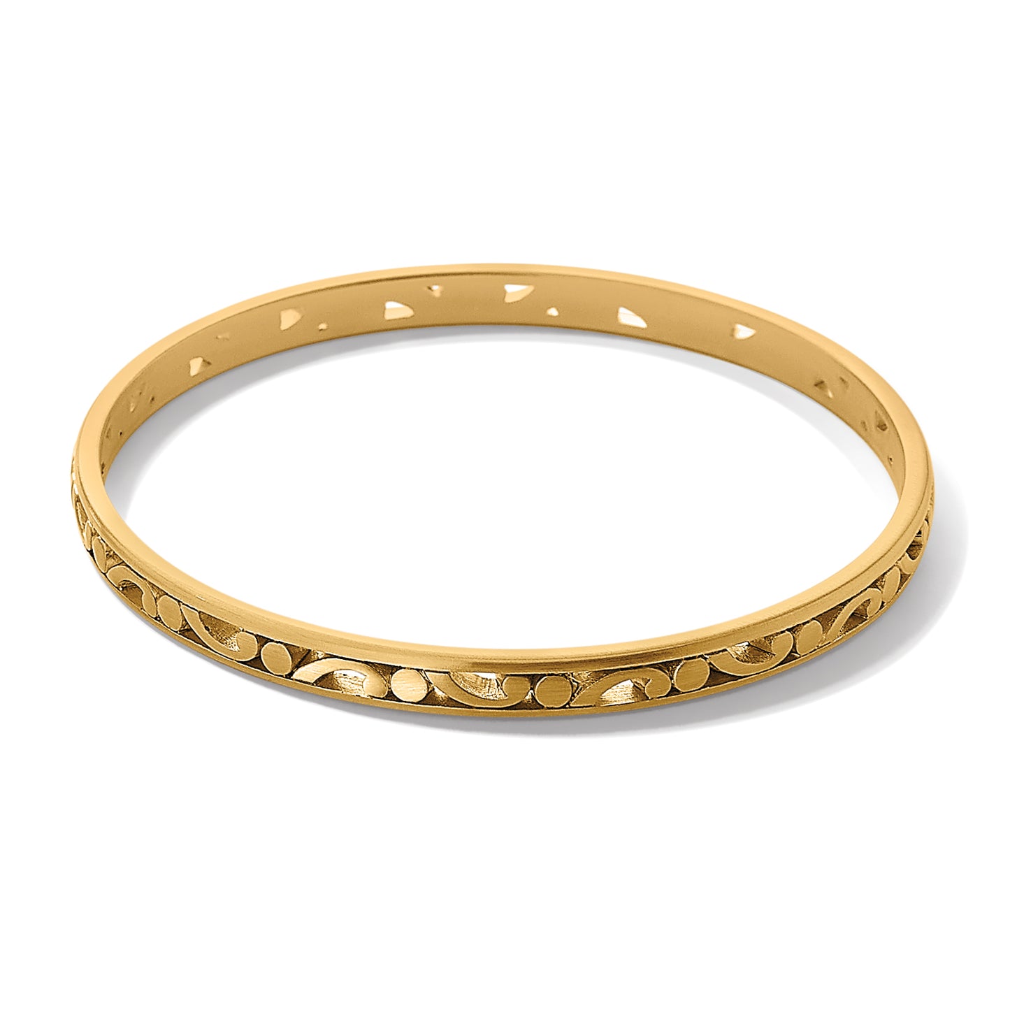 Contempo Slim Bangle - Gold