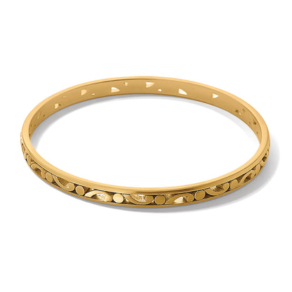 Contempo Slim Bangle - Gold