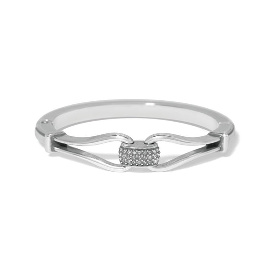 Meridian Classic Hinged Bangle - Silver