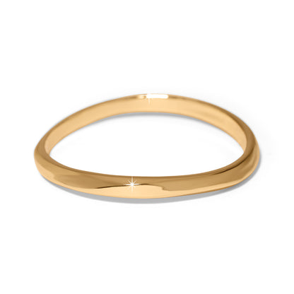 Brighton Cascade Rio Bangle - Gold Plated Sculptural Bracelet