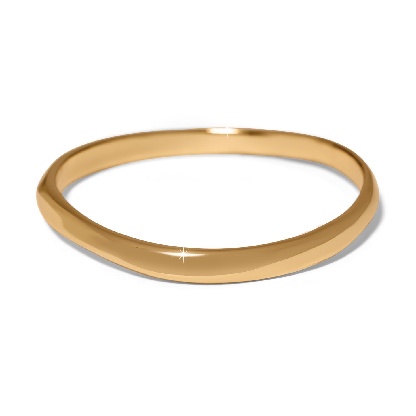 Brighton Cascade Rio Bangle - Gold Plated Sculptural Bracelet