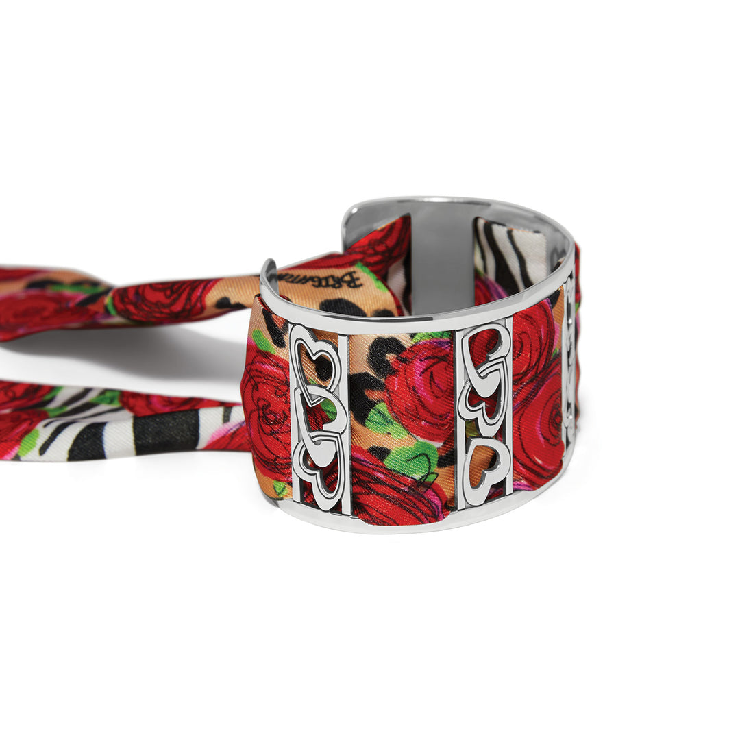 Brighton Fashionista Love Stack Scarf Cuff Bracelet, detail view