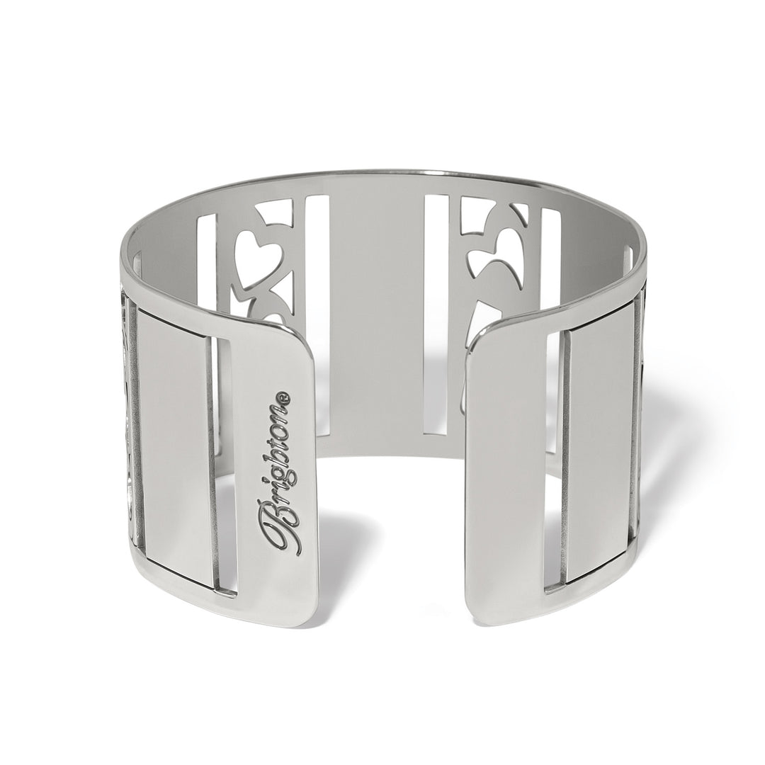 Brighton Fashionista Love Stack Scarf Cuff Bracelet, styled view