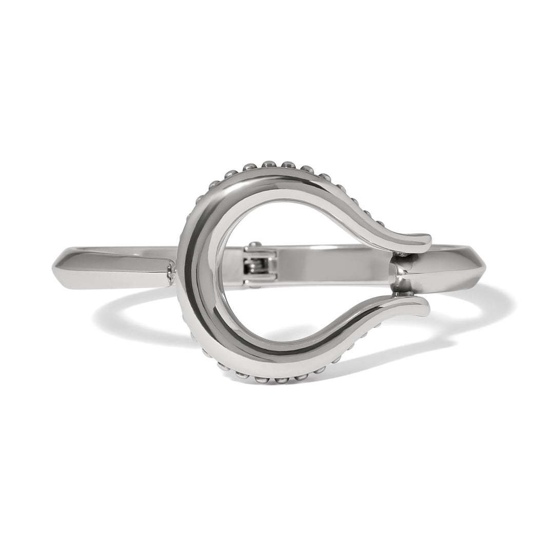 Brighton Pretty Tough Arch Bold Open Hinged Bangle, front view