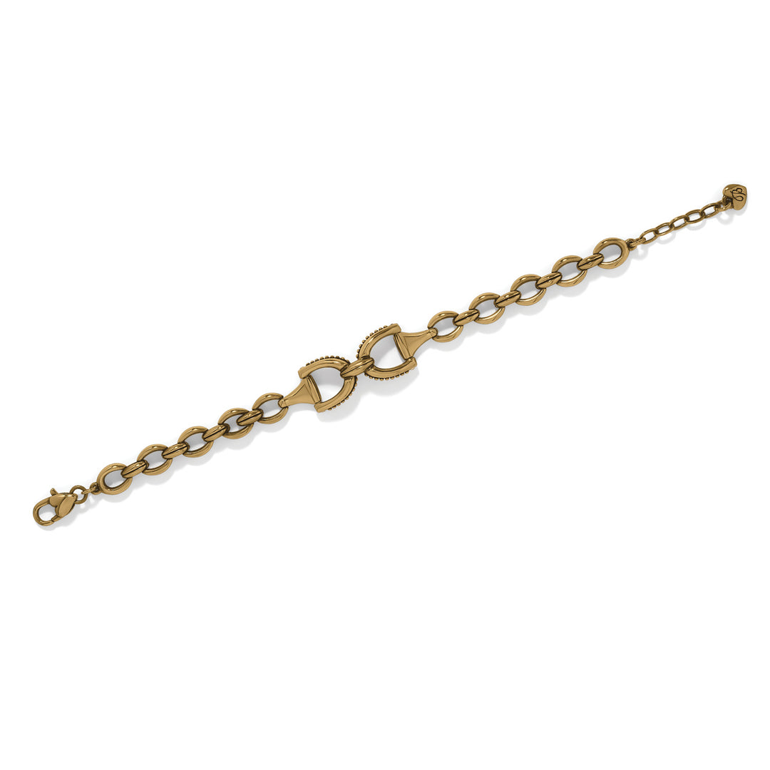 Brighton Pretty Tough Arch Reign Bracelet, horse bit bracelet, alternate view