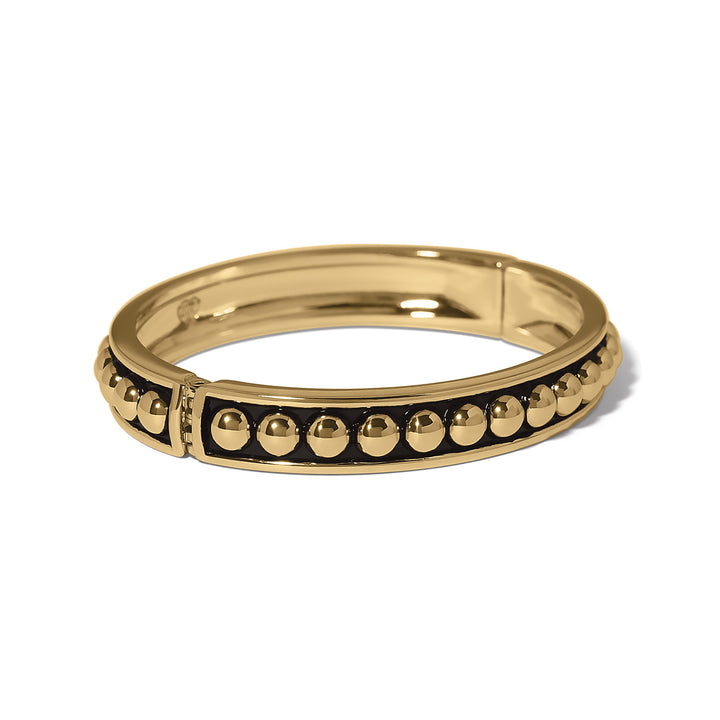 Brighton Pretty Tough Stud Brass Hinged Bangle, studded brass bangle, alternate view