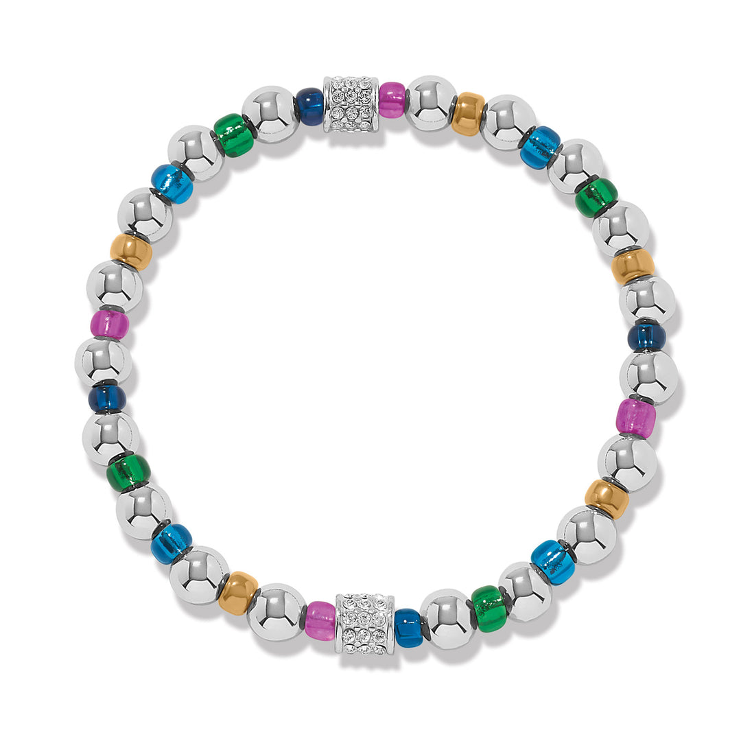 Brighton Meridian Petite Jewel Stretch Bracelet, jewel beaded stretch bracelet, front view