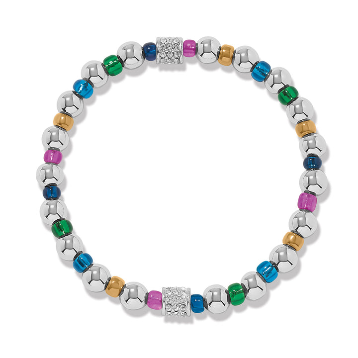 Brighton Meridian Petite Jewel Stretch Bracelet, jewel beaded stretch bracelet, front view
