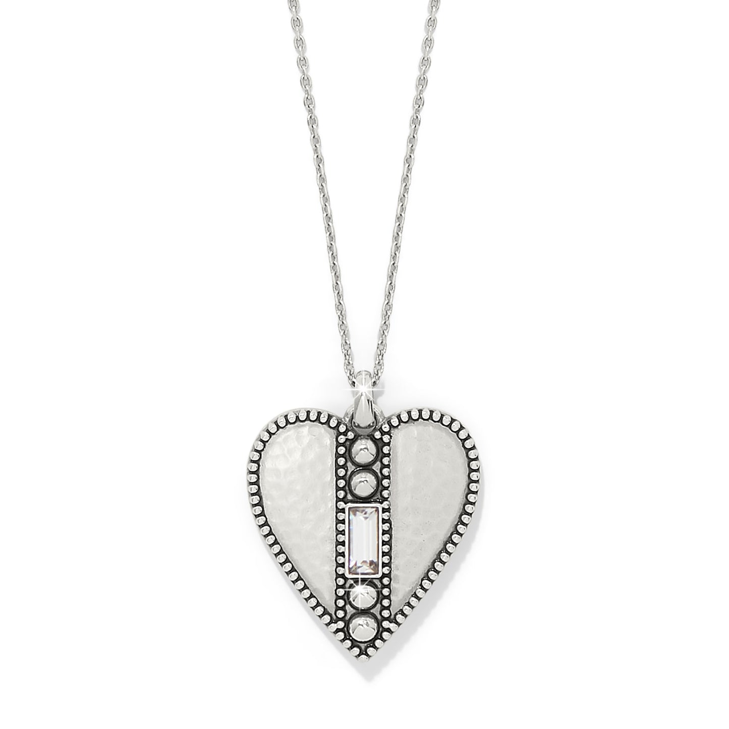Pretty Tough Gem Heart Crystal Necklace