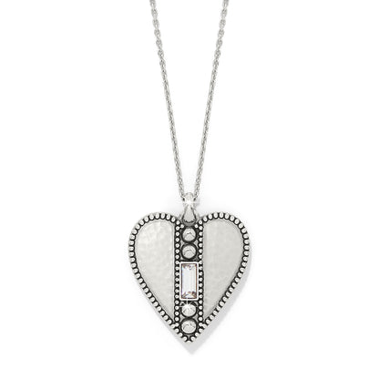 Pretty Tough Gem Heart Crystal Necklace