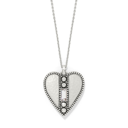 Pretty Tough Gem Heart Crystal Necklace