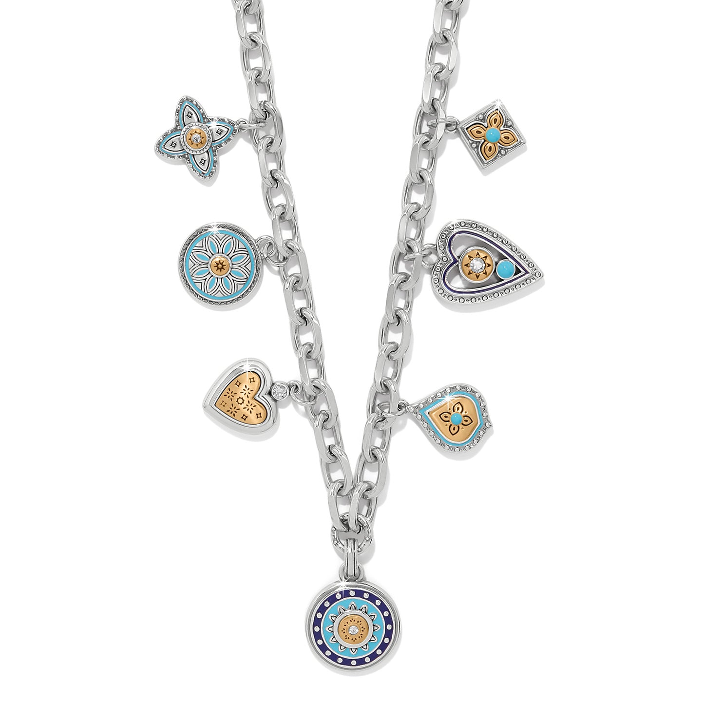 Mosaic Cerrillos Charm Necklace