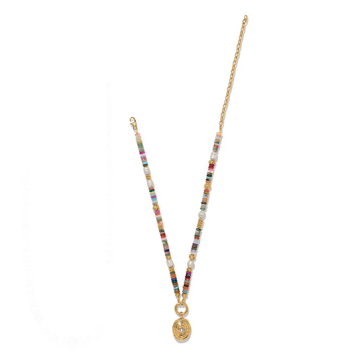 Brighton Kosmos Chroma Token Charm Necklace - Multicolor Statement Jewelry or Brighton Kosmos Chroma Pendant Necklace for Women