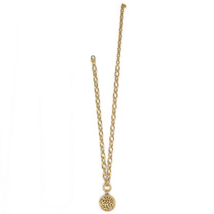 Contempo Medallion Gold Charm Necklace