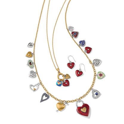 One Heart Charm Necklace